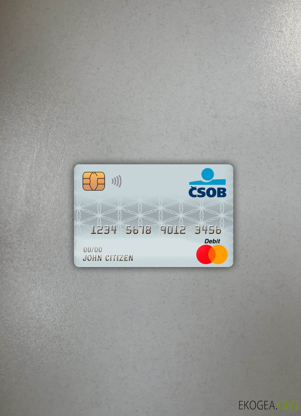 République tchèque ceskoslovenská obchodní banque carte de débit principale photolook ,